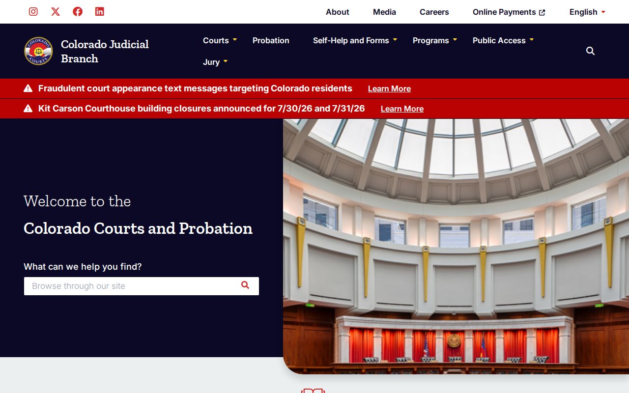Kiowa County court records through Colorado Judicial Branch