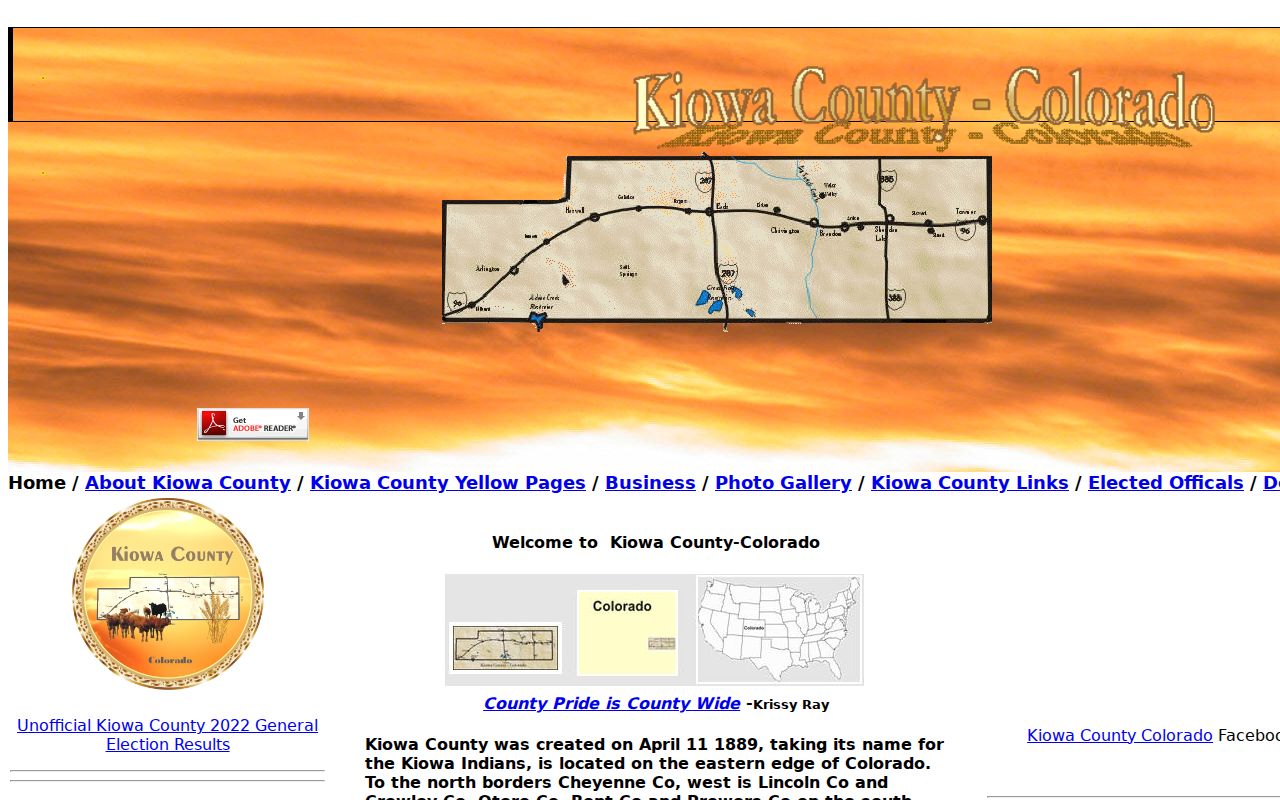 Kiowa County court records and county government homepage